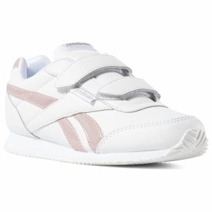 Adidasy Dziecięce Reebok Royal Classic Jog 2 Białe/Różowe PL 60UYVGX